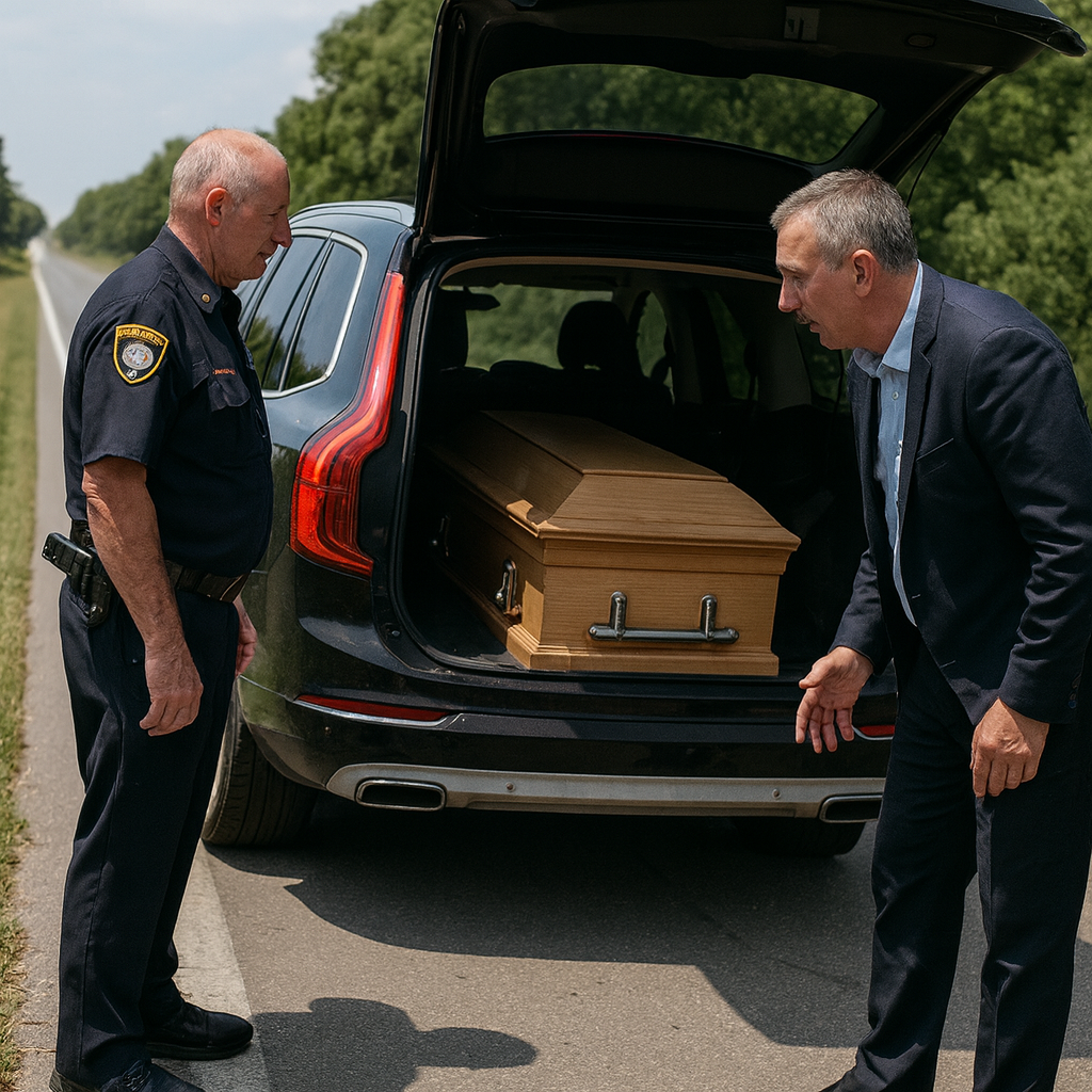 Police Pulled Over a Speeding Hearse — What They Found in the Coffin Left Everyone Speechless