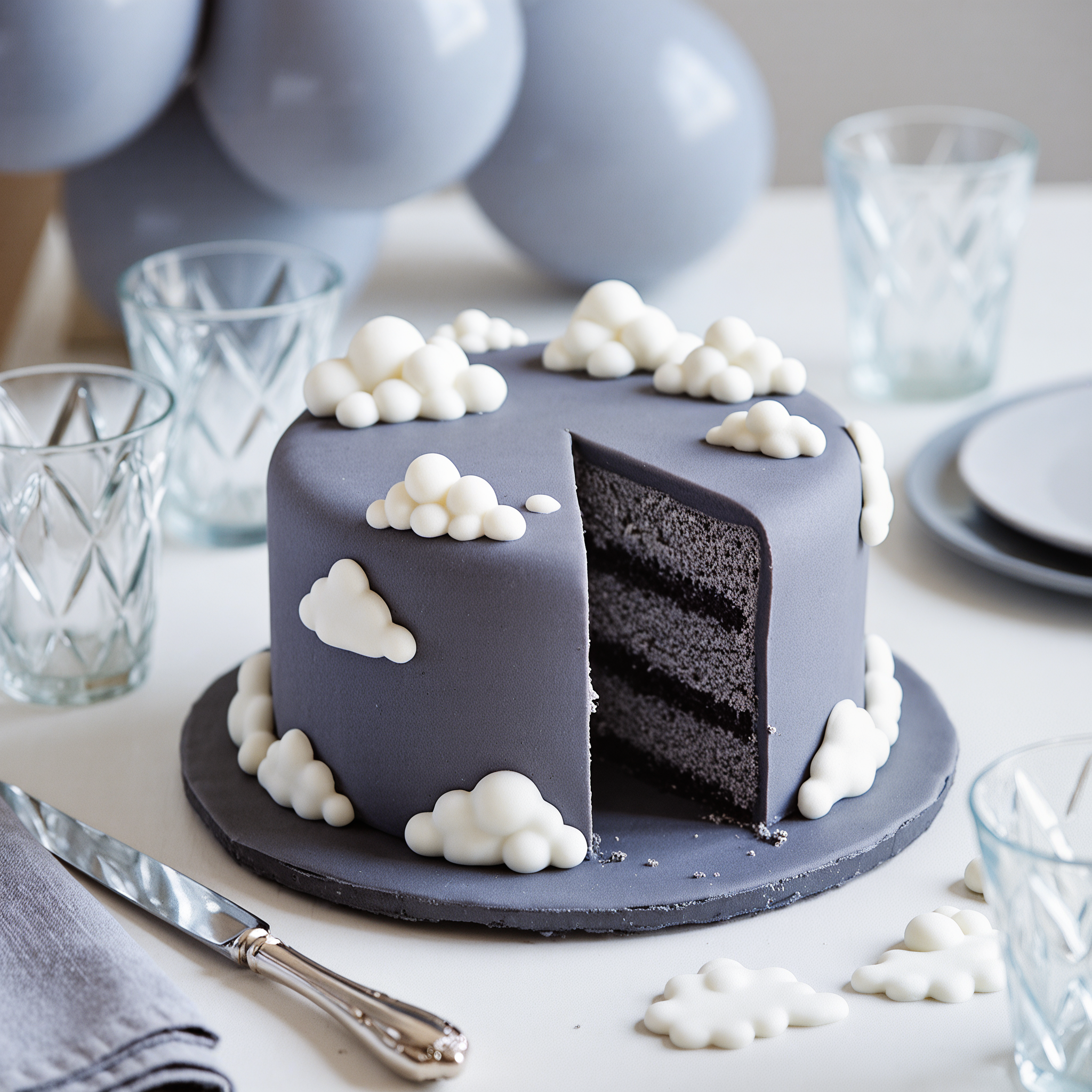 She wanted a gender reveal cake — but wouldn’t tell me the gender. So I made it grey.